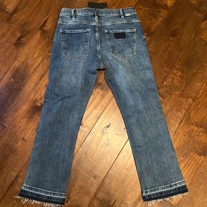 NWT mother brand jeans crop fray hem 29 originally $238